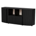 Cama MICHELLE chest of drawers 178x35-47xH82 black/viking oak - Chests of drawers made of furniture