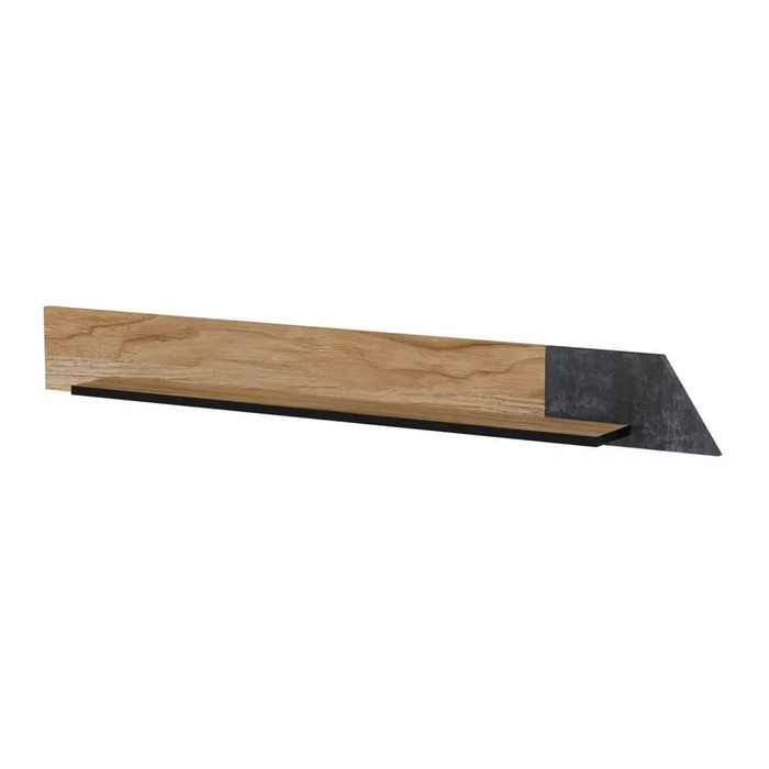 Cama OVO shelf 130x20xH15 oak/concrete - Furniture wooden shelvesPOL-DRE<<<Furniture shelvesPOL<<<ActionPL