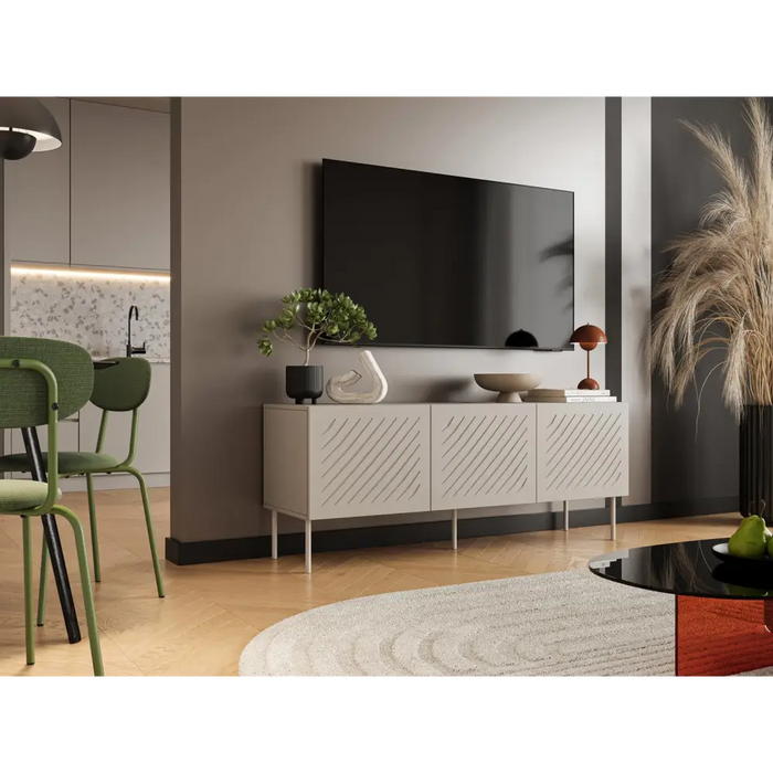 Cama RTV cabinet SIENA 150.5x40x60 cashmere matt - TV cabinets made of furniture boardSTV-ZPM<<<TV