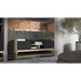 Cama RTV PORTO 2D cabinet 150x38x50 oak/black - TV cabinets made of furniture boardSTV-ZPM<<<TV cabinetsSTV<<<ActionPL