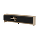Cama RTV PORTO 3D cabinet 190x38x50 oak/black - TV cabinets made of furniture boardSTV-ZPM<<<TV cabinetsSTV<<<ActionPL