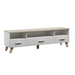 Cama RTV stand LOTTA 180cm white + sonoma oak - TV cabinets made of furniture boardSTV-ZPM<<<TV cabinetsSTV<<<ActionPL