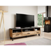 Cama RTV stand LOTTA 180cm wotan oak + mat black - TV cabinets made of furniture boardSTV-ZPM<<<TV