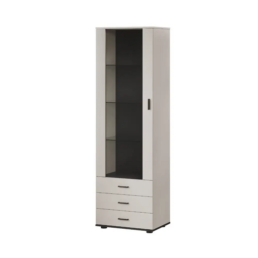 Cama S1 SOHO display cabinet 60x41x192 cashmere + black - Buffets and display cabinets on a wooden
