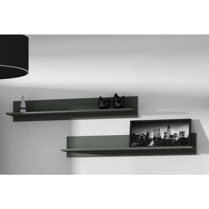 Cama set of two shelves 125cm SOHO grey matte - Furniture wooden shelvesPOL-DRE<<<Furniture shelvesPOL<<<ActionPL