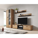 Cama set of two shelves 125cm SOHO lefkas oak/black - Furniture wooden shelvesPOL-DRE<<<Furniture shelvesPOL<<<ActionPL