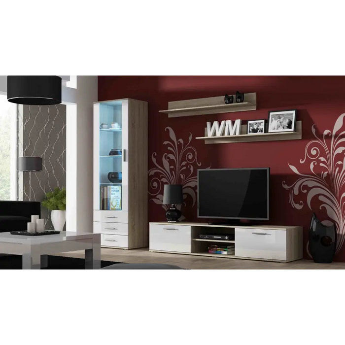 Cama set of two shelves 125cm SOHO sonoma oak matte - Furniture wooden shelvesPOL-DRE<<<Furniture shelvesPOL<<<ActionPL