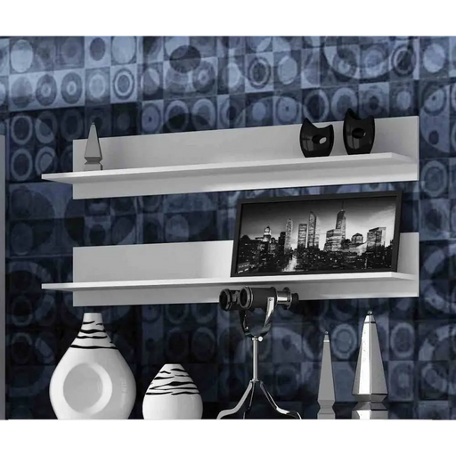 Cama set of two shelves 125cm SOHO white matte - Furniture wooden shelvesPOL-DRE<<<Furniture shelvesPOL<<<ActionPL