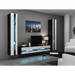 Cama Shelf unit VIGO NEW 180/40/30 black/white gloss - Wooden shelvesRGA-DRE<<<ShelvesRGA<<<ActionPL