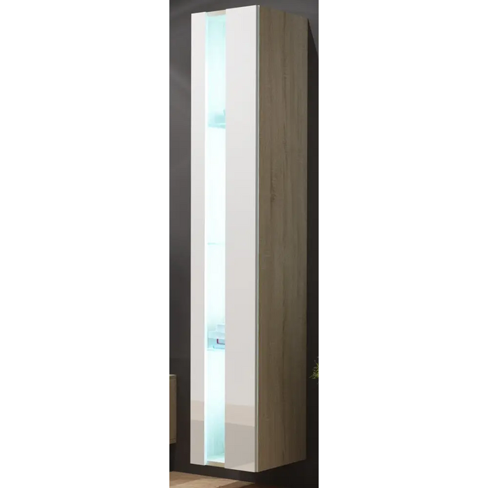 Cama Shelf unit VIGO NEW 180/40/30 sonoma/white gloss - Wooden shelvesRGA-DRE<<<ShelvesRGA<<<ActionPL