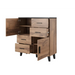 Cama sideboard LOTTA 110 2D4S wotan oak/mat black - Chests of drawers made of furniture