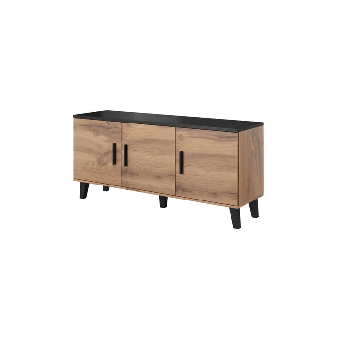 Cama sideboard LOTTA 150 3D wotan oak + mat black - Chests of drawers made of furniture