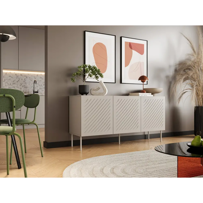 Cama SIENA chest of drawers 150,5x40x75 matt cashmere - Chests of drawers made of furniture