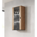 Cama SOHO 5 set (RTV180 cabinet + wall unit + shelves) oak lefkas + black - Modern wall unitsMES-NOW<<<Wall