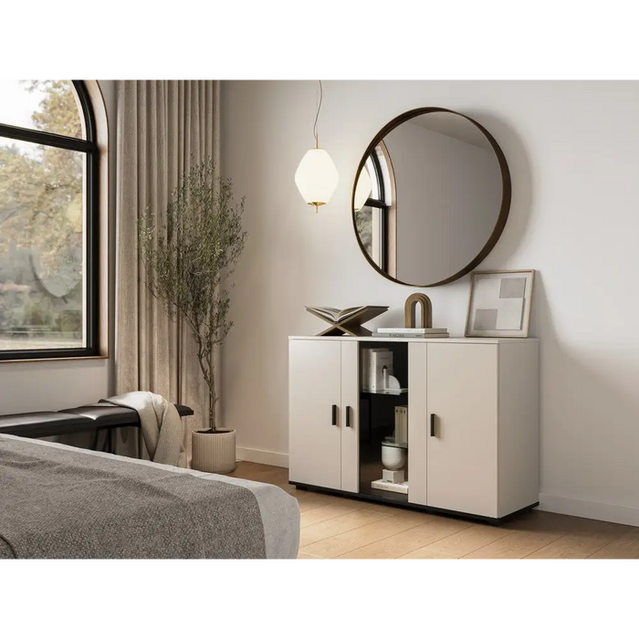 Cama SOHO chest of drawers 120x41x80 cashmere + black - Chests of drawers made of furniture