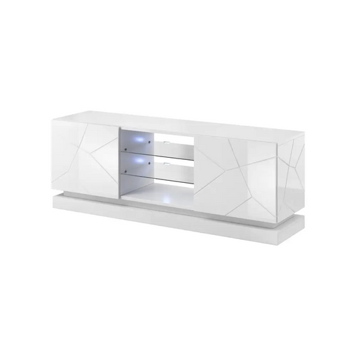 Cama TV cabinet QIU 160 MDF white gloss/white gloss - TV cabinets made of furniture boardSTV-ZPM<<<TV