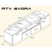 Cama TV stand EVORA 200 white/grey gloss - TV cabinets made of furniture boardSTV-ZPM<<<TV cabinetsSTV<<<ActionPL