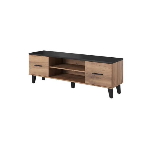 Cama TV stand LOTTA 160 2D2K wotan oak/mat black - TV cabinets made of furniture boardSTV-ZPM<<<TV