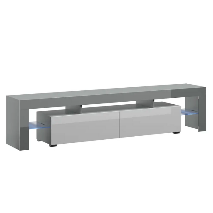 Cama TV stand TORO 200 grey/white gloss - TV cabinets made of furniture boardSTV-ZPM<<<TV cabinetsSTV<<<ActionPL