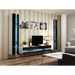 Cama TV stand VIGO NEW 30/180/40 white/black gloss - TV cabinets made of furniture boardSTV-ZPM<<<TV