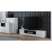 Cama TV stand VIVA 180 white/white gloss + black - TV cabinets made of furniture boardSTV-ZPM<<<TV
