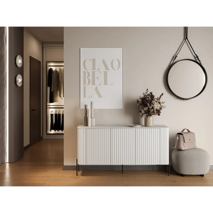 Cama VERA chest of drawers 150x40x80 matt white - Chests of drawers made of furniture