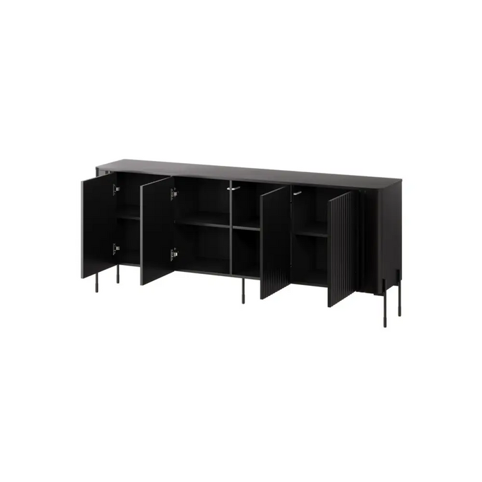 Cama VERA chest of drawers 190x40x80 black matt - Chests of drawers made of furniture