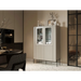 Cama VERA display cabinet 110x40x160 matt cashmere - Buffets and display cabinets on a wooden baseBIW-PDR<<<Buffets