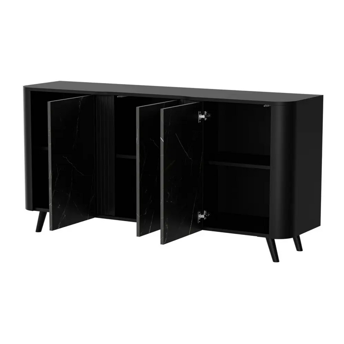 Cama VOLARE chest of drawers 151 x 39 x 75 cm black/san sebastian - Chests of drawers made of furniture