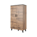 Cama wardrobe LOTTA 2D2D wotan oak + mat black - Openable cabinetsSZF-OTW<<<WardrobesSZF<<<ActionPL