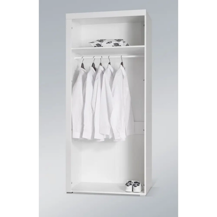 Cama wardrobe SAMBA white/white gloss - Openable cabinetsSZF-OTW<<<WardrobesSZF<<<ActionPL