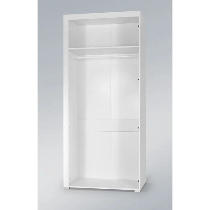 Cama wardrobe SAMBA white/white gloss - Openable cabinetsSZF-OTW<<<WardrobesSZF<<<ActionPL