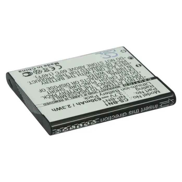Camera battery SONY NP BN1 LiIon 3.7V 630mAh Cameron Sino - Батерии за фотоапарати и камкордери<<<Батерии и зарядни