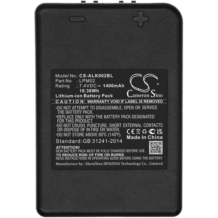 Remote control battery for faucet Autec Air Dynamic AJR LPM02 LiIon 7.4V 1400mAh Cameron Sino