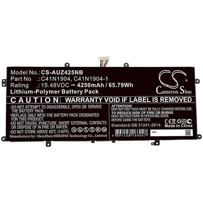 Battery for laptop ASUS ZenBook 13 UX325EA-AH77 C41N1904 LiPo 15.48 V 4250mAh CAMERON SINO
