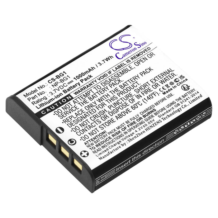 Camera battery SONY NP-BG1 LiIon 3.7V 1000mAh Cameron Sino