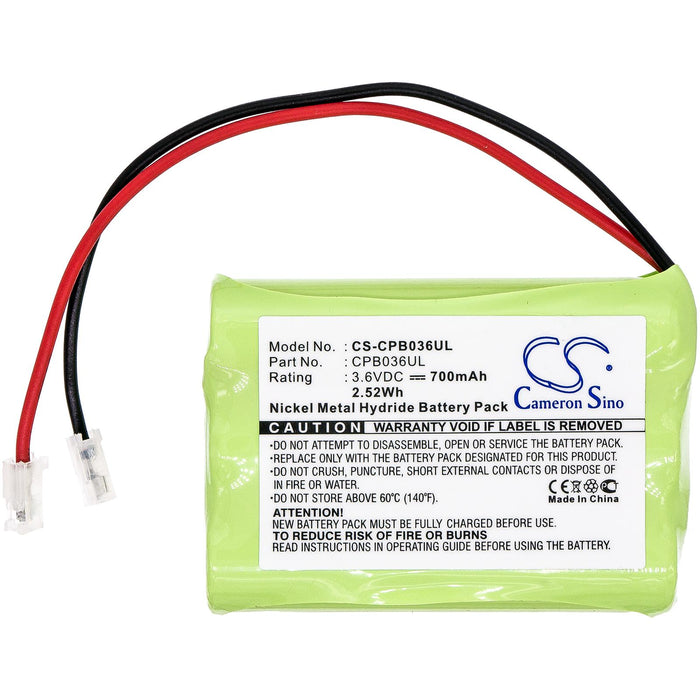 Phone battery 3* AAA 3.6V NiMH 700mAh GPT207 /universal conector/ for Panasonic KX-TC1210 Cameron Sino