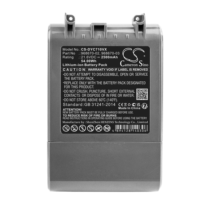 Battery for vacuum cleaner Dyson SV11, V7, 968670-02 LiIon 21.6V 2500mAh CAMERON SINO