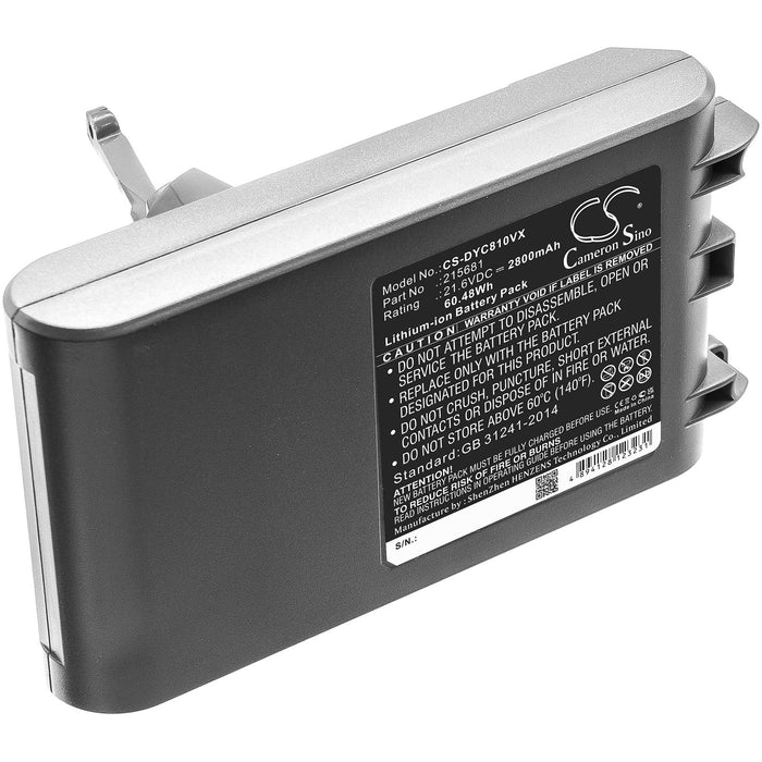 Battery for vacuum cleaner Dyson V8, V8 Absolute 215681 LiIon 21.6V 2800mAh CAMERON SINO