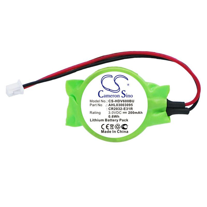 Battery CMOS Backup CR2032 CS-HDV600BU for laptops HP, Lenovo 3V 200mAh Lithium Cameron Sino