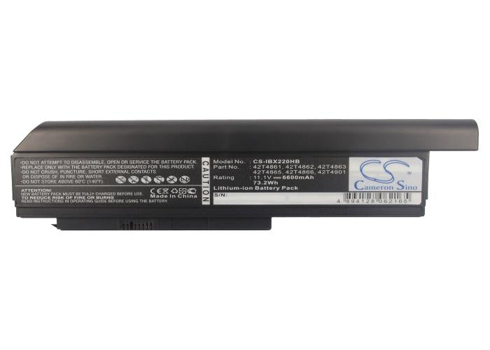 Laptop battery LENOVO Thinkpad X220, X230 42T4862 11.1V 6600mAh CAMERON SINO