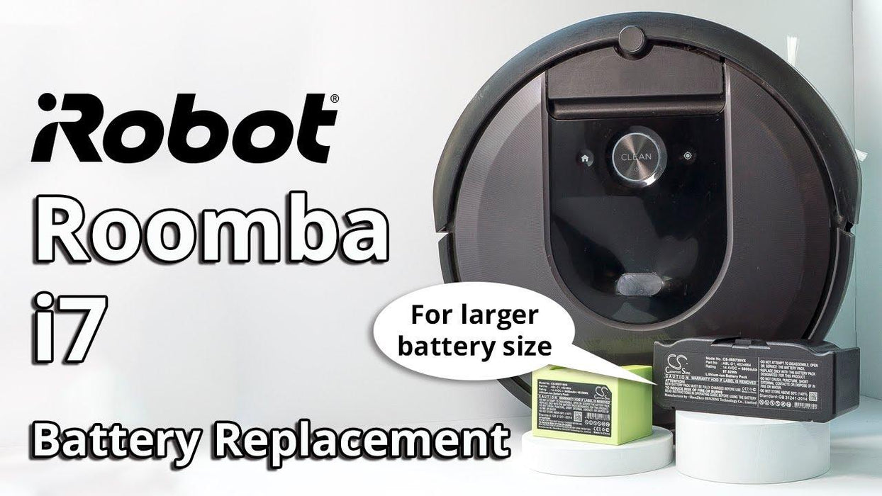Battery for vacuum cleaner iRobot 5150, 7150, Roomba e5, Roomba i8 4624864 LiIon 14.4V 5200mAh CAMERON SINO