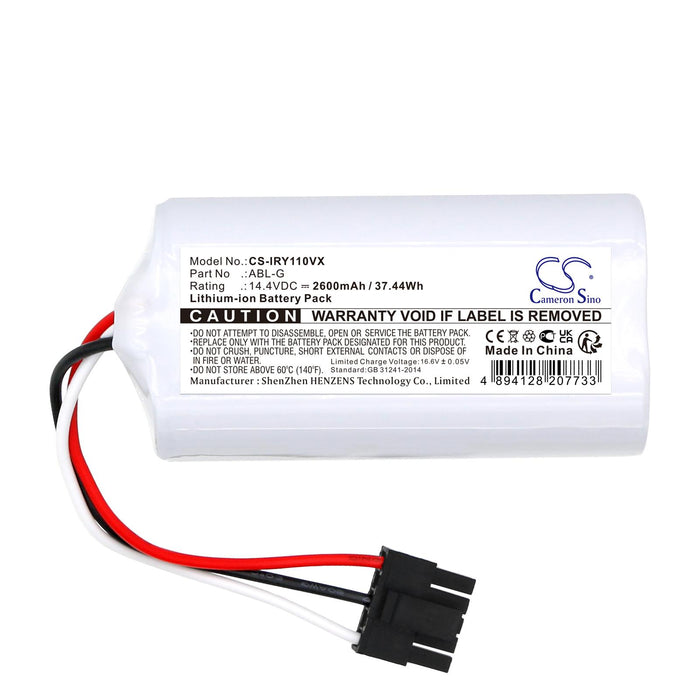 Battery for vacuum cleaner iRobot Roomba Combo Essential Y011040 P/N ABL-G LiIon 14.4V 2600mAh CAMERON SINO