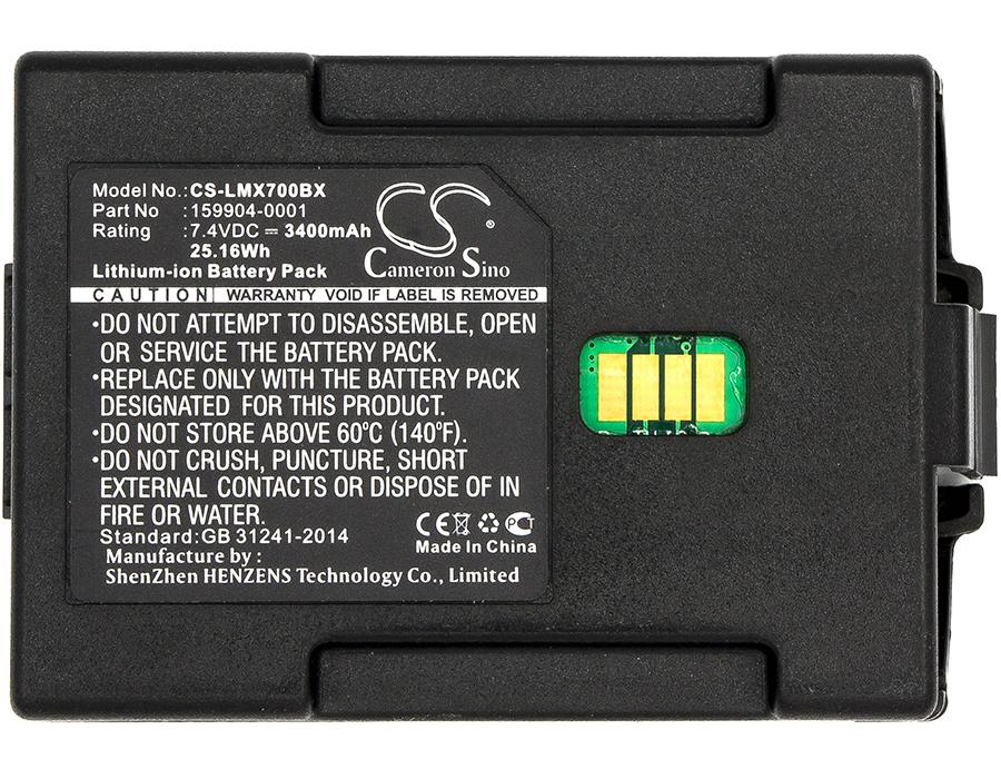 Battery for barcode scanner Honeywell TXE TECTON MX7 159904-0001 LiIon 7.4V 3400mAh Cameron Sino