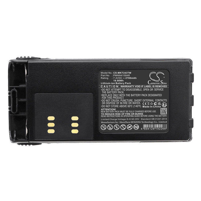 Battery for radio Motorola GP1280 GP140 GP240 HMNN4151 LiIon 7.4V 2700mA Cameron Sino