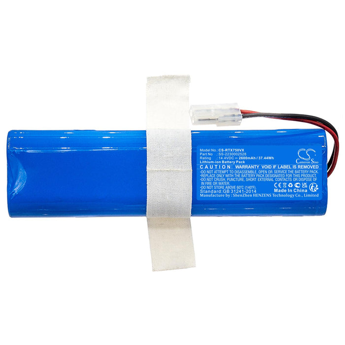Battery for vacuum cleaner Rowenta RG7975WH/NS0, RG7987WH/NS0 SS-2230002528 LiIon 14.4V 2600mAh CAMERON SINO