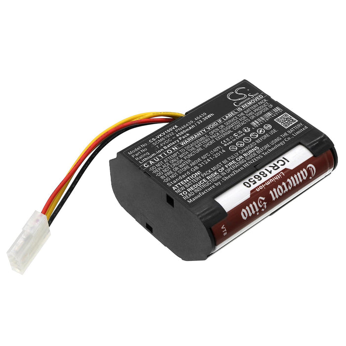 Battery for vacuum cleaner Vorwerk Kobold VR100, Kobold VX100 LiIon 7.4V 4500mAh CAMERON SINO