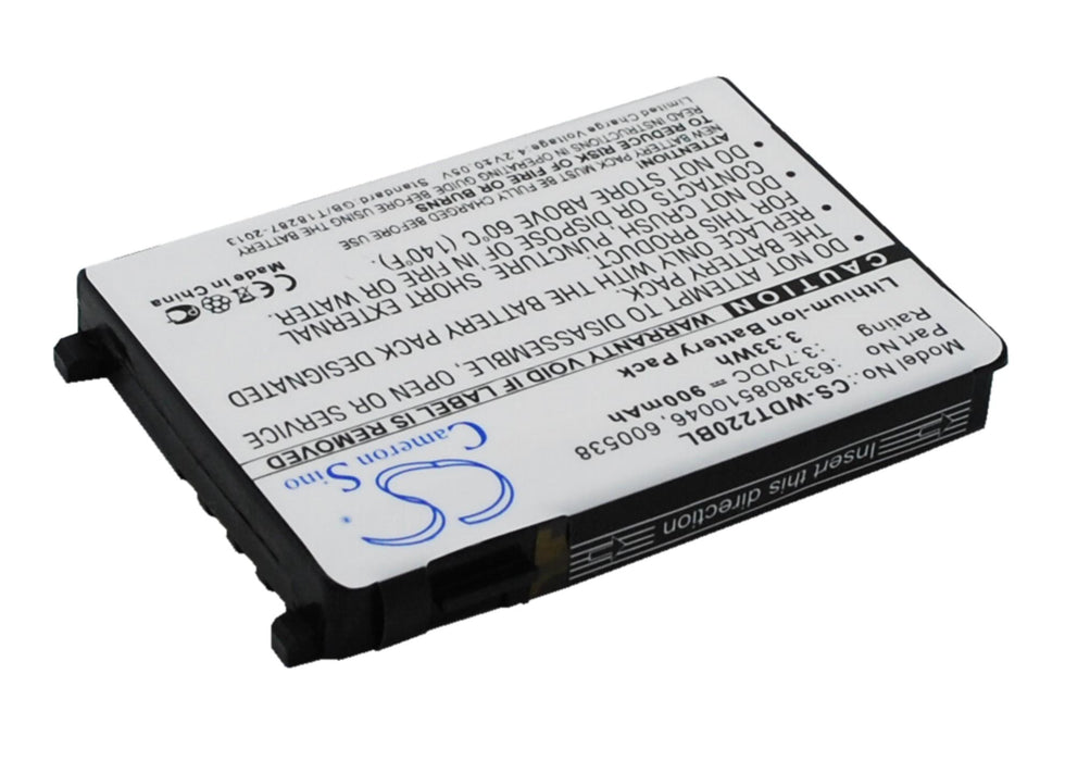 Battery for barcode scanner DATALOGIC Falcon PT40, PSC PT40, Unitech HT630 LiIon 3.7V 900mAh Cameron Sino