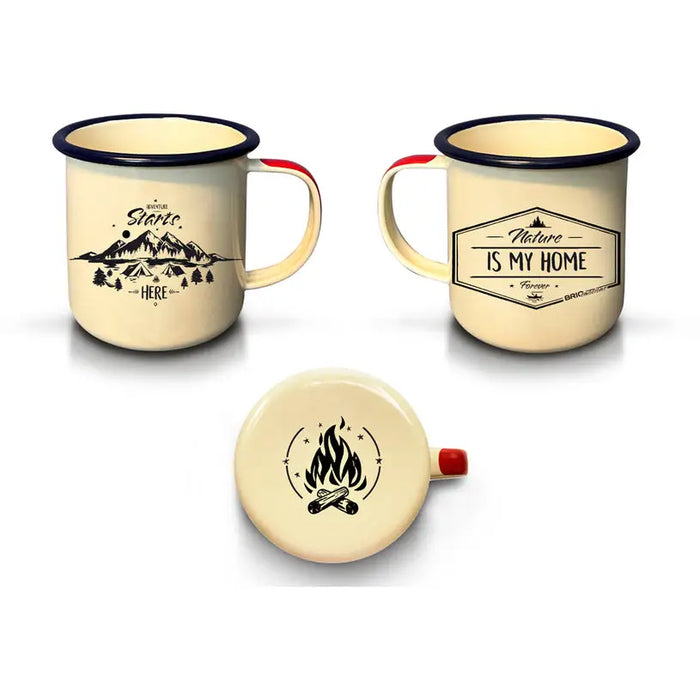 CAMPING ENAMEL JUG 350 ML BRIO EMOTIONS - Кани гарафи и бутилки<<<Домашни потреби<<<Кухня<<<Praktiker