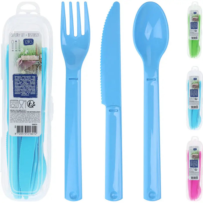 CAMPING UTENSILS SET 12PCS 30001250 - Къмпинг оборудване<<<Къмпинг<<<Градина<<<Praktiker